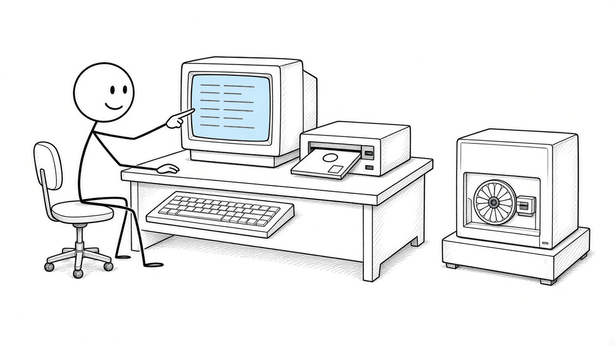 The printer, for once, is waiting on you.