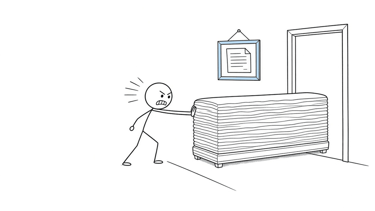 Editing a PDF paragraph, artist's impression.